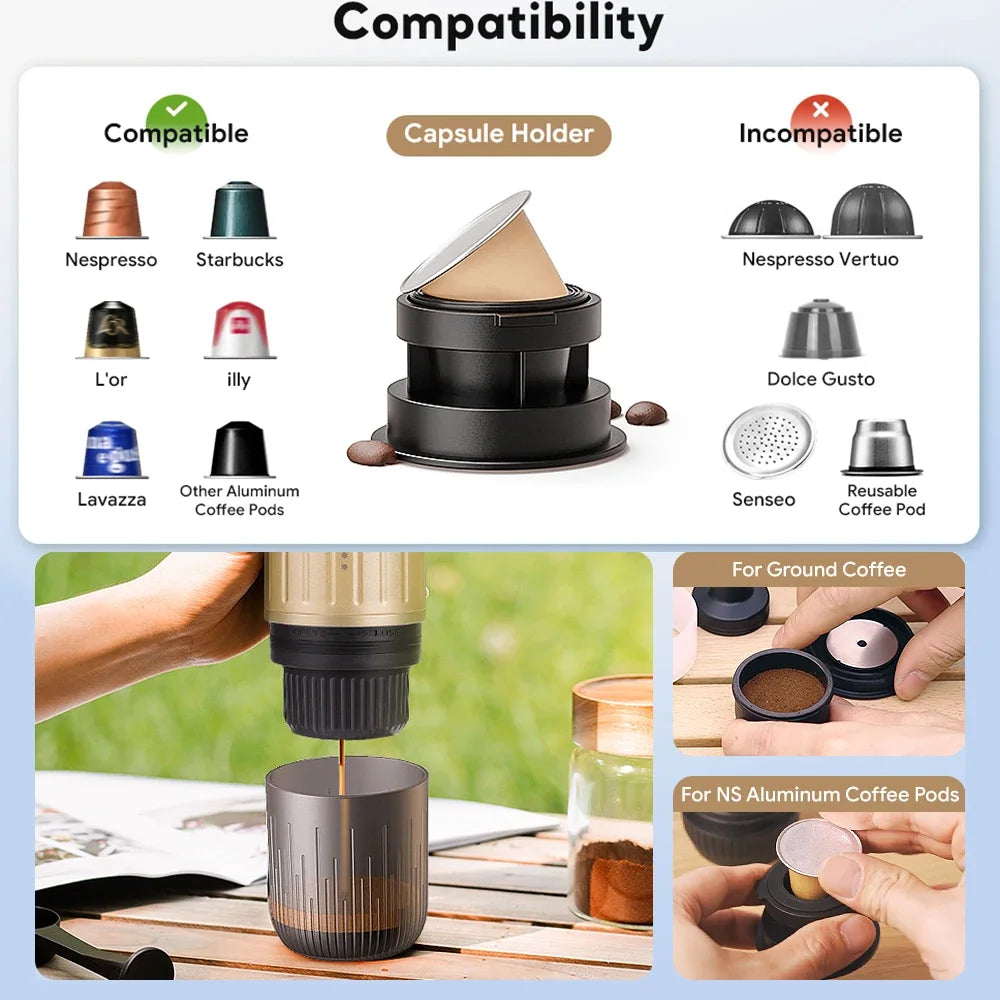 The #1 Portable Coffee Maker Fresh Espresso Anytime, Anywhere